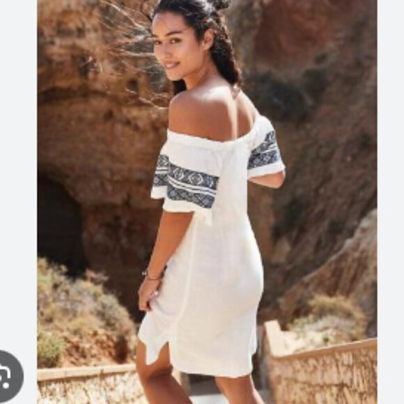 Athleta Riviera Linen Swim Coverup size small - Picture 2 of 5